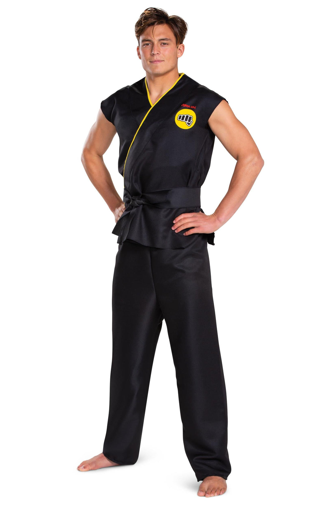 Cobra Kai Karate Gi Black Classic Costume Adult Small/Medium by HalloweenStore.com