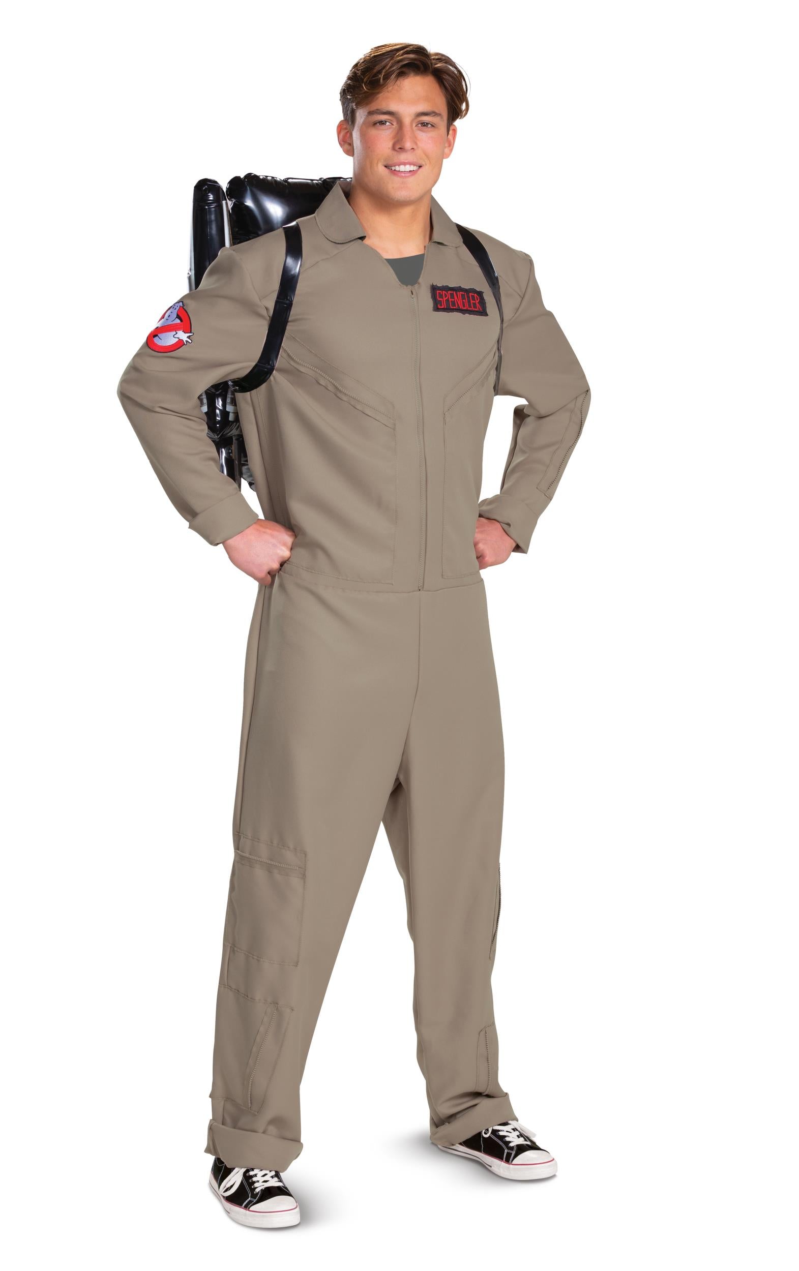 Ghostbusters Spangler Jumpsuit and Proton Pack Jumpsuit Deluxe Costume XL 42-46 by HalloweenStore.com
