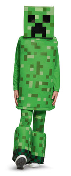 Creeper Prestige Minecraft Child Costume Large 10-12 by HalloweenStore.com