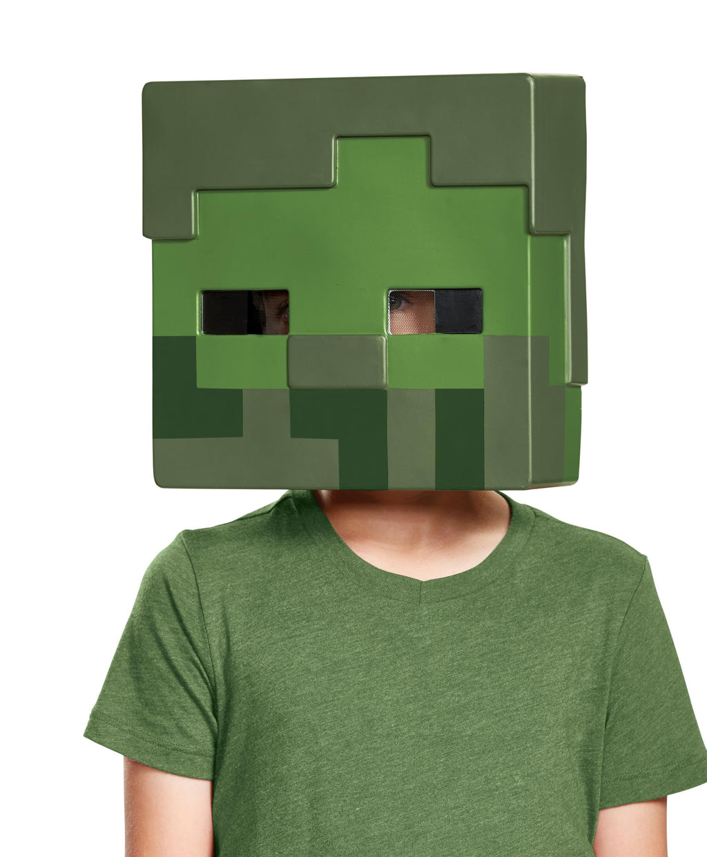 Zombie Minecraft Costume Half Mask Child Size by HalloweenStore.com