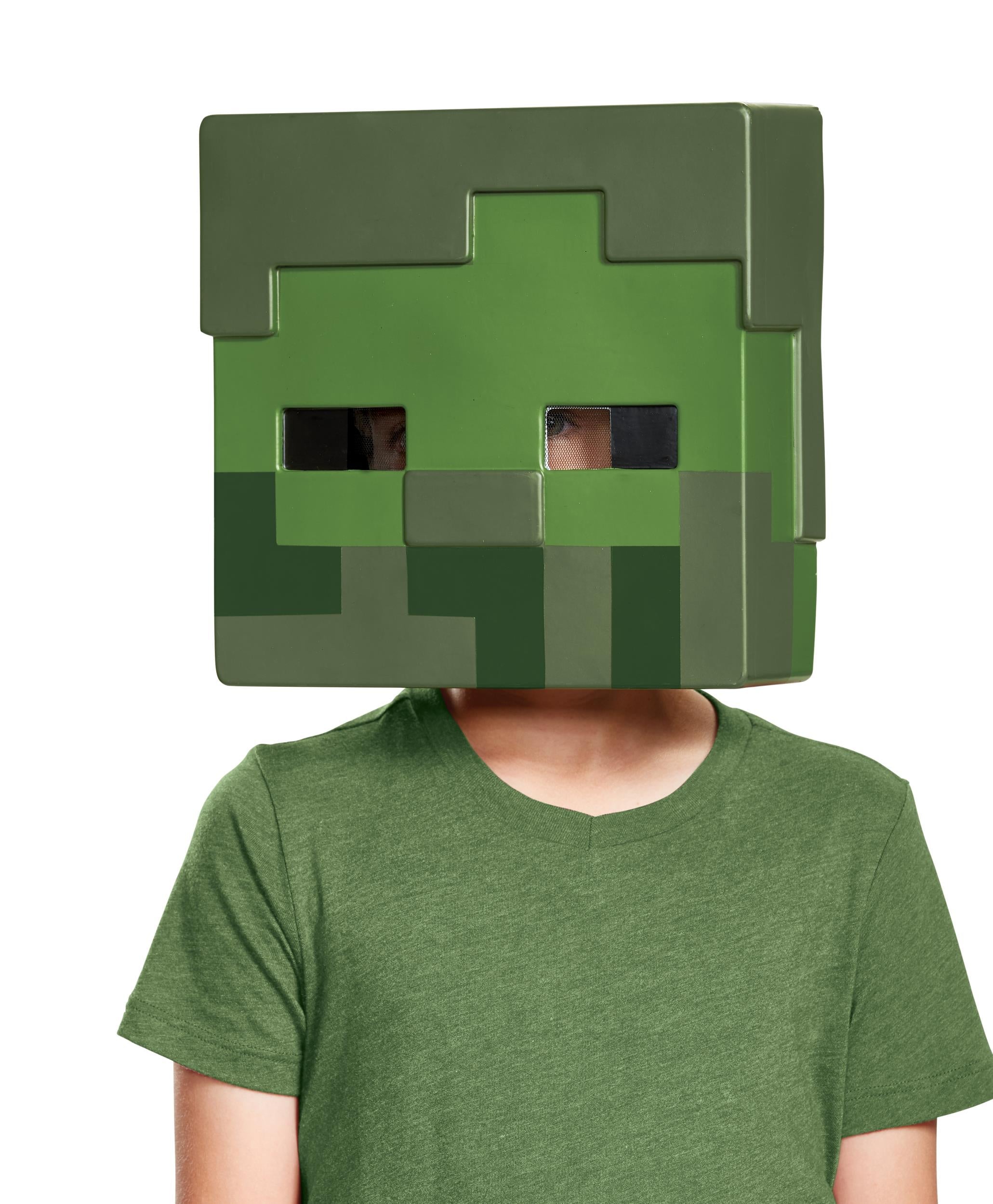 Zombie Minecraft Costume Half Mask Child Size by HalloweenStore.com