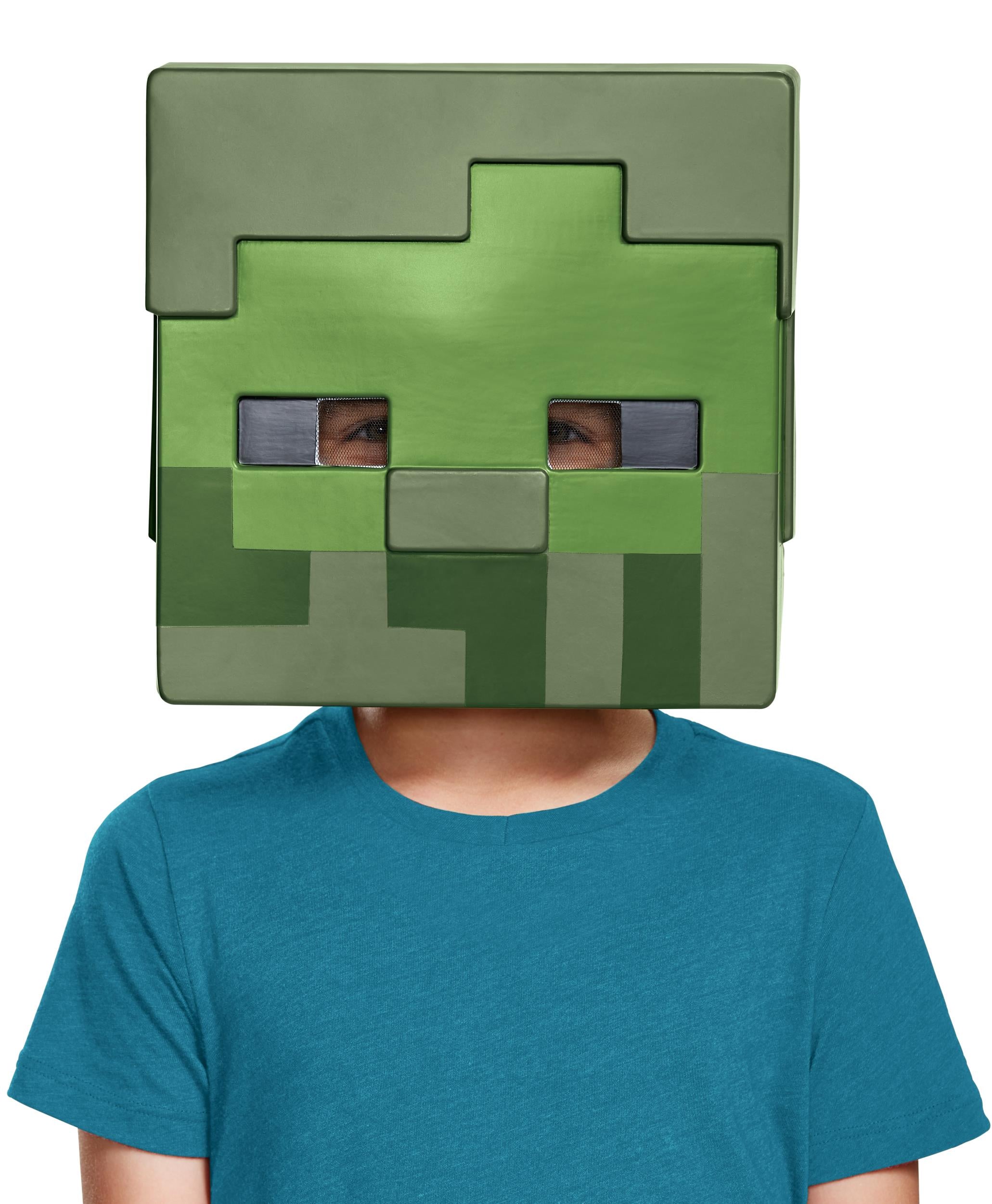 Zombie Minecraft Costume Half Mask Child Size by HalloweenStore.com