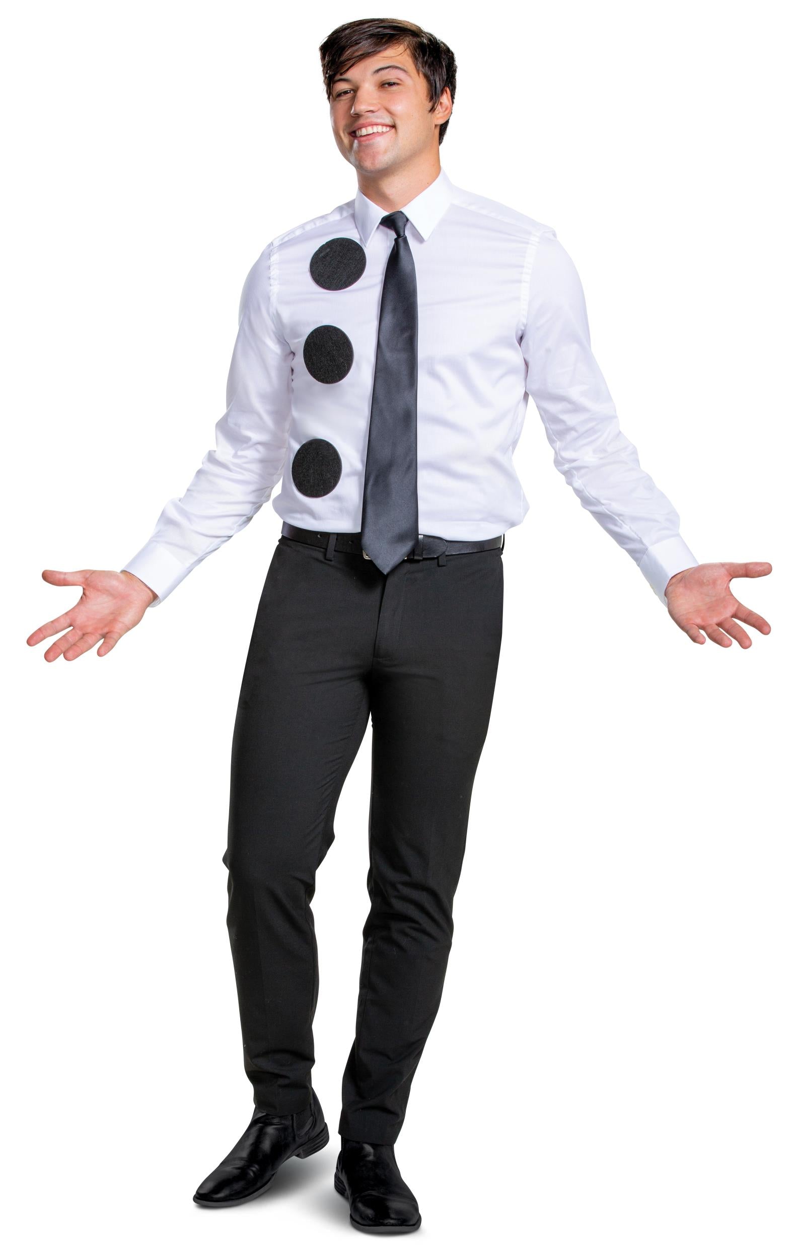Jim The Office 3-Hole Punch Adult Kit Halloween Costume by HalloweenStore.com