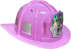 Pink Firefighter Helmet with Adjustable Headband Child by HalloweenStore.com