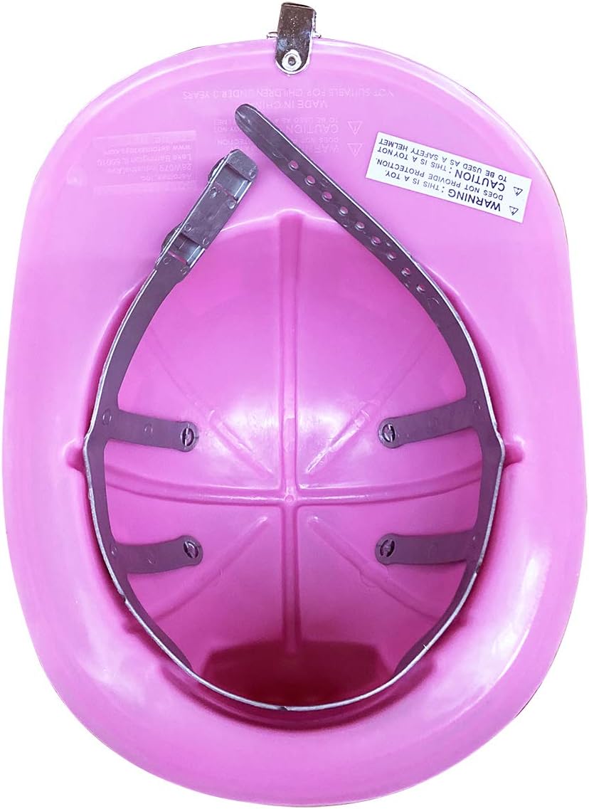 Pink Firefighter Helmet with Adjustable Headband Child by HalloweenStore.com