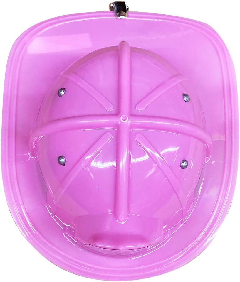 Pink Firefighter Helmet with Adjustable Headband Child by HalloweenStore.com