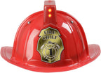 Red Firefighter Helmet with Lights and Sounds Child by HalloweenStore.com