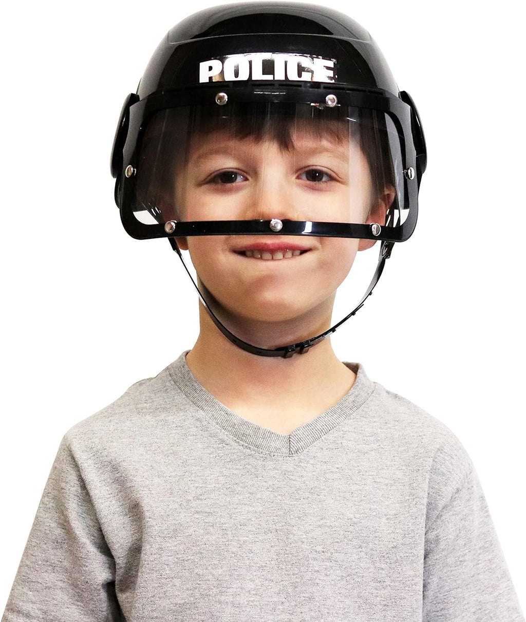 Jr Police Swat Helmet Child Adjustable Hat by HalloweenStore.com