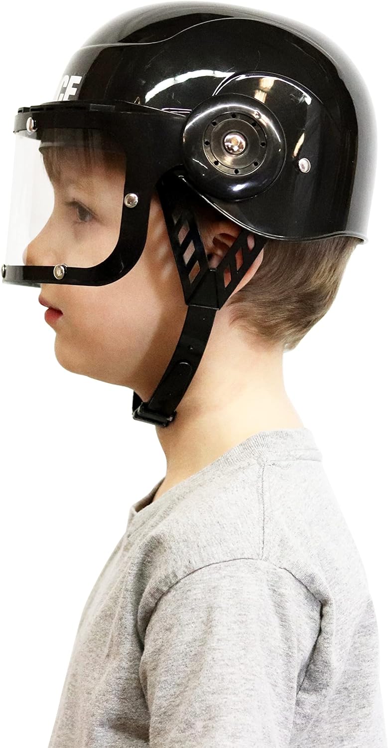 Jr Police Swat Helmet Child Adjustable Hat by HalloweenStore.com