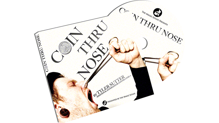 Coin Thru Nose by Tyler Sutter & The Magic Estate - Trick by Murphy's Magic Supplies, Inc.