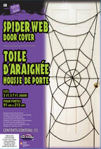 7 Foot Black Spiderweb Door Rope Halloween Decoration by HalloweenStore.com