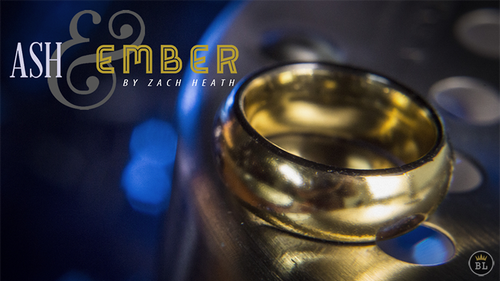 Ash and Ember Gold Curved Size 7 (2 Rings) by Zach Heath - Trick by Murphy's Magic Supplies, Inc.