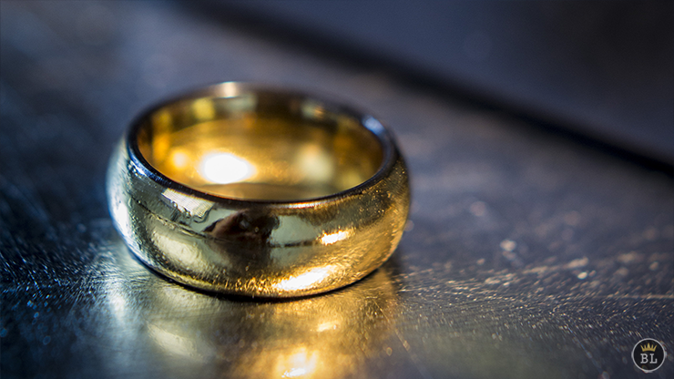 Ash and Ember Gold Curved Size 13 (2 Rings) by Zach Heath - Trick by Murphy's Magic Supplies, Inc.