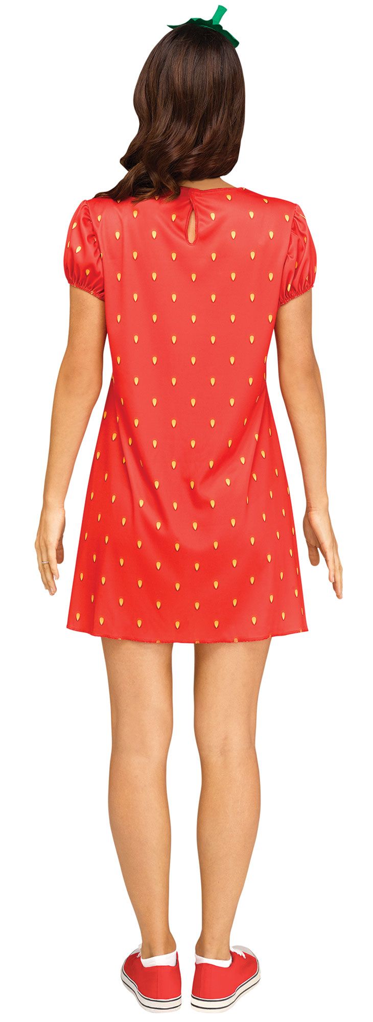 Strawberry Flirty Fruit Dress Adult Costume M/L 10-14 by HalloweenStore.com