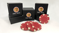 Expanded Shell Poker Chip Red plus 4 Regular Chips (PK001R) by Tango magic by Murphy's Magic Supplies, Inc.