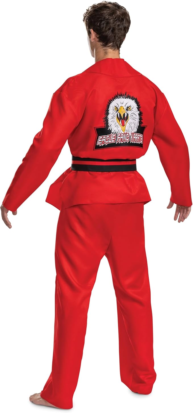 Eagle Fang Cobra Kai Karate Gi Red Classic Costume Adult X-Small/Small by HalloweenStore.com