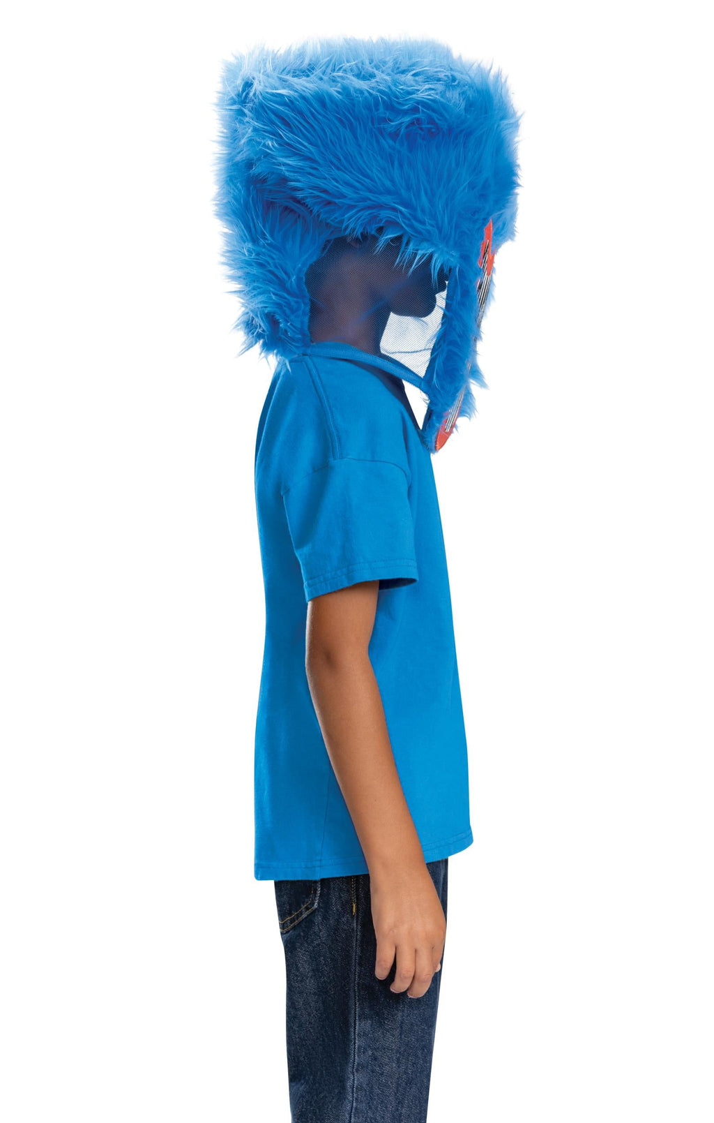 Huggy Wuggy Poppy Playtime Plush Adult Mask by HalloweenStore.com