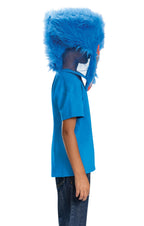 Huggy Wuggy Poppy Playtime Plush Adult Mask by HalloweenStore.com