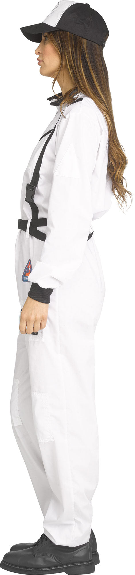 Astronaut NASA White Jumpsuit Adult Costume Large 12-14 by HalloweenStore.com