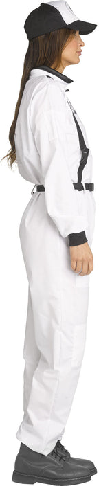 Astronaut NASA White Jumpsuit Adult Costume Medium 8-10 by HalloweenStore.com