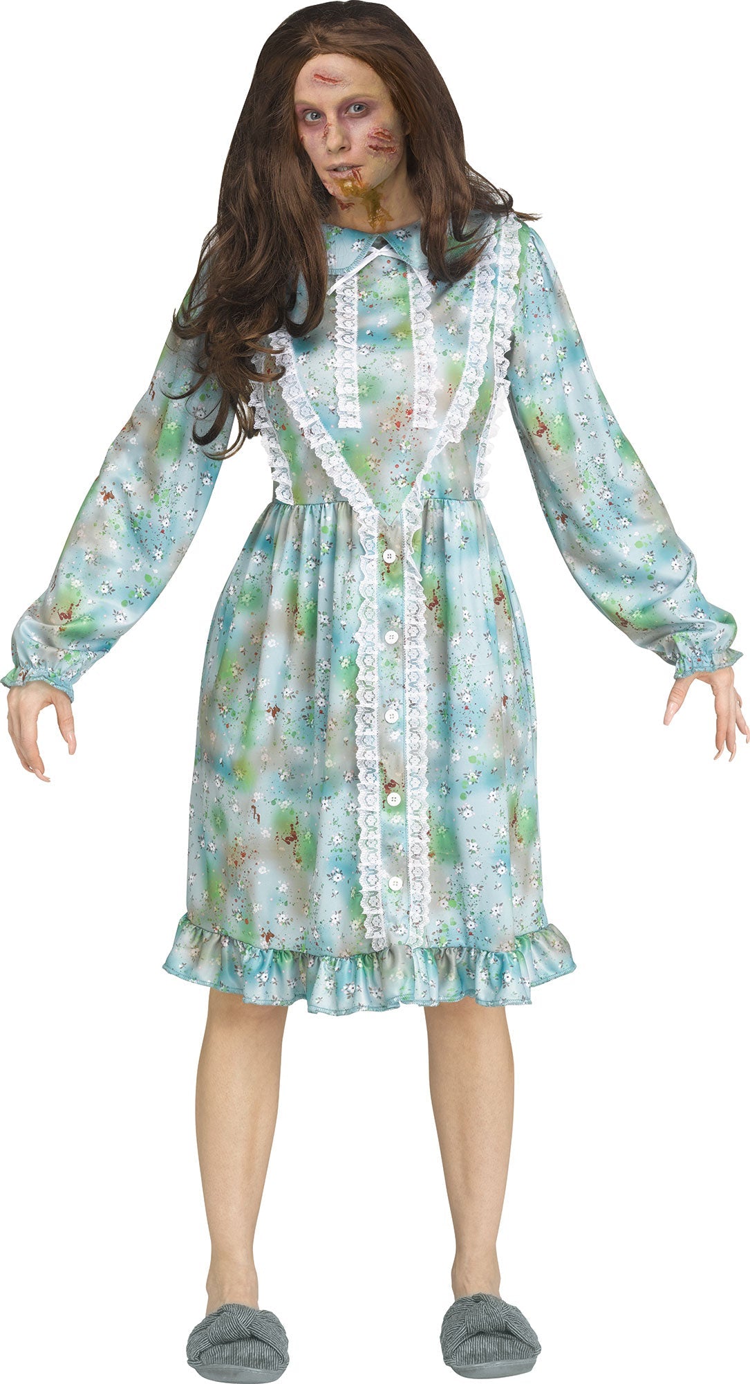 Nightmare Nightgown Horror Exorcist Dress Adult Costume by HalloweenStore.com