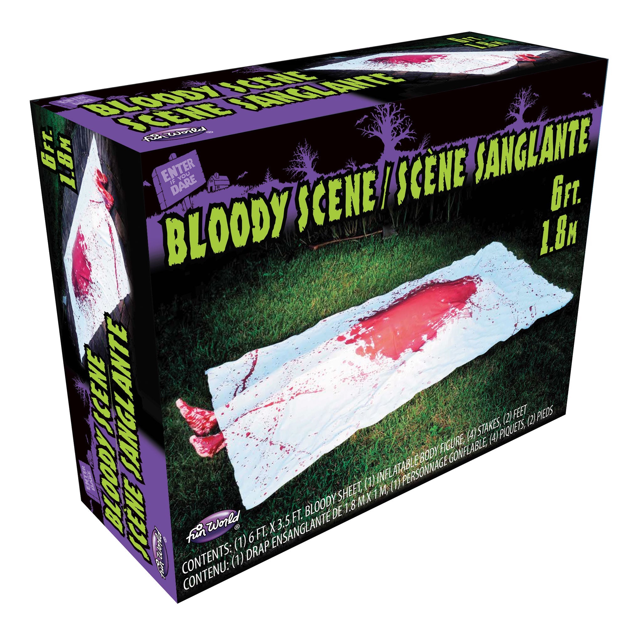 Bloody Crime Scene Halloween Party Haunted House Decoration Prop by HalloweenStore.com