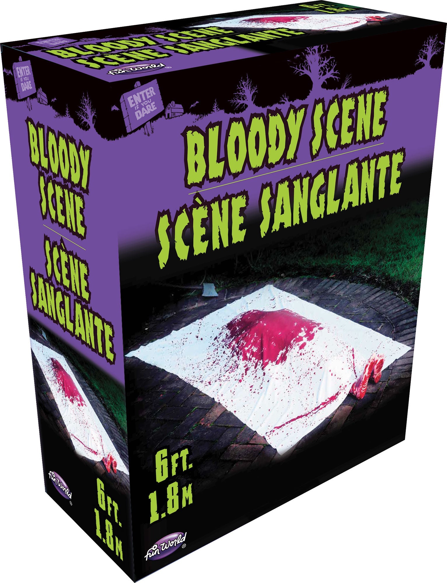 Bloody Crime Scene Halloween Party Haunted House Decoration Prop by HalloweenStore.com