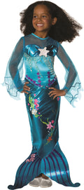 Blue Magical Mermaid Girls Child Costume Size Medium 8-10 by HalloweenStore.com