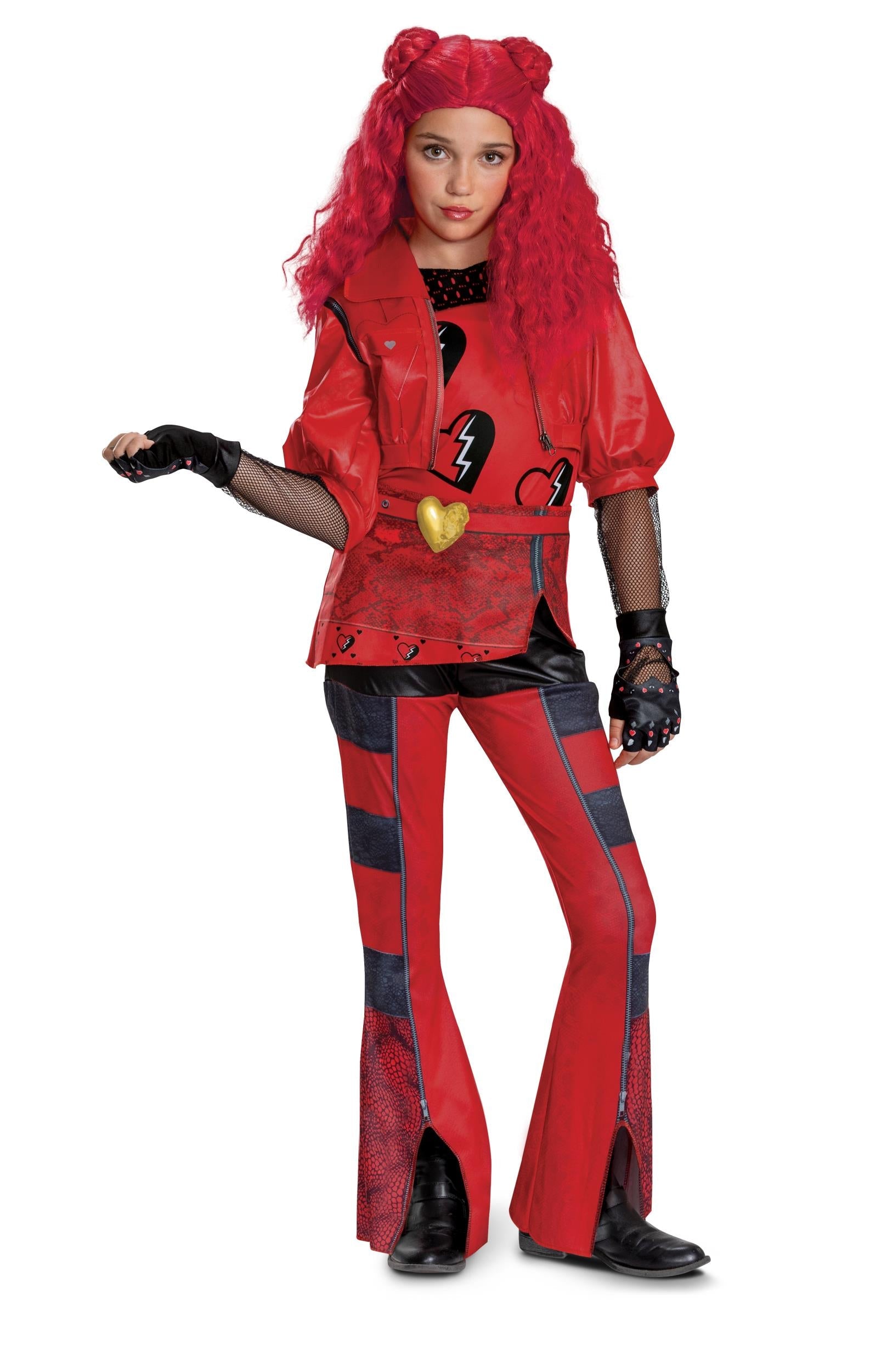 Descendants Red Deluxe Rise of Red Girls Costume by HalloweenStore.com
