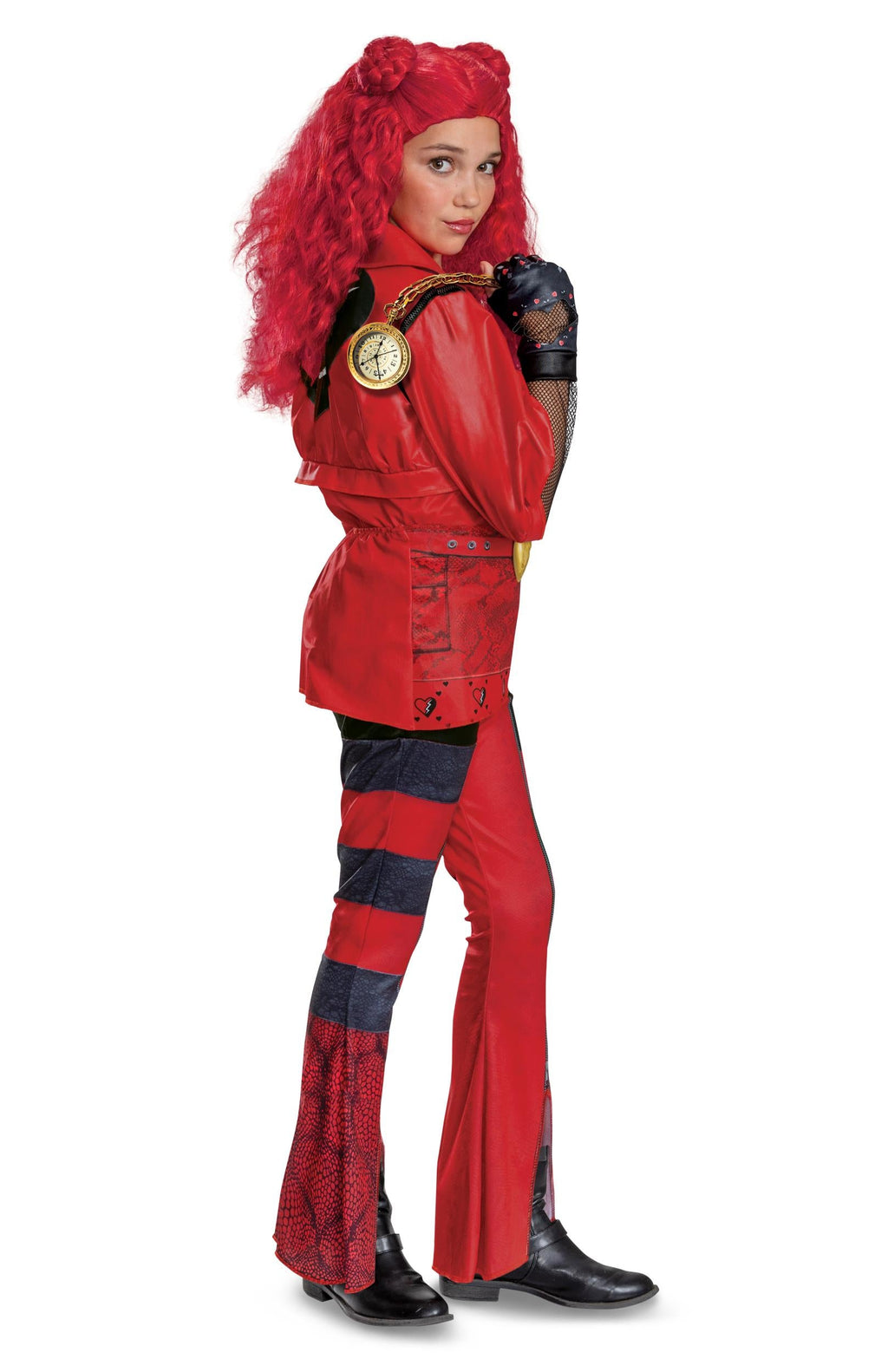 Descendants Red Deluxe Rise of Red Girls Costume by HalloweenStore.com