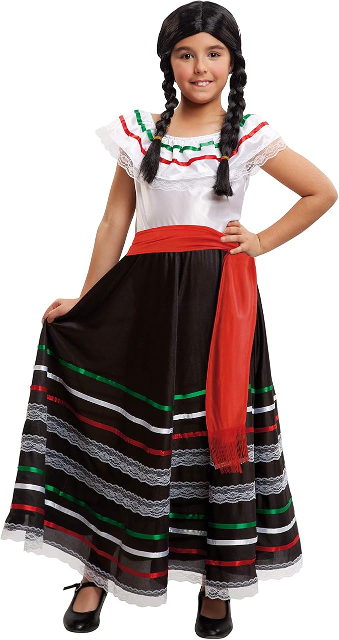 Mexicana Senorita Spanish Girl Child Costume 5-6 by HalloweenStore.com