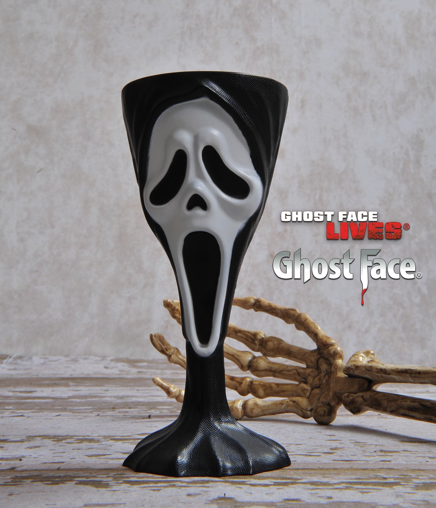 Scream Ghost Face Cup Goblet Chalice Costume Accessory by HalloweenStore.com