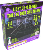 Light Up 24 Foot Mega Yard Spider Web Halloween Decoration by HalloweenStore.com