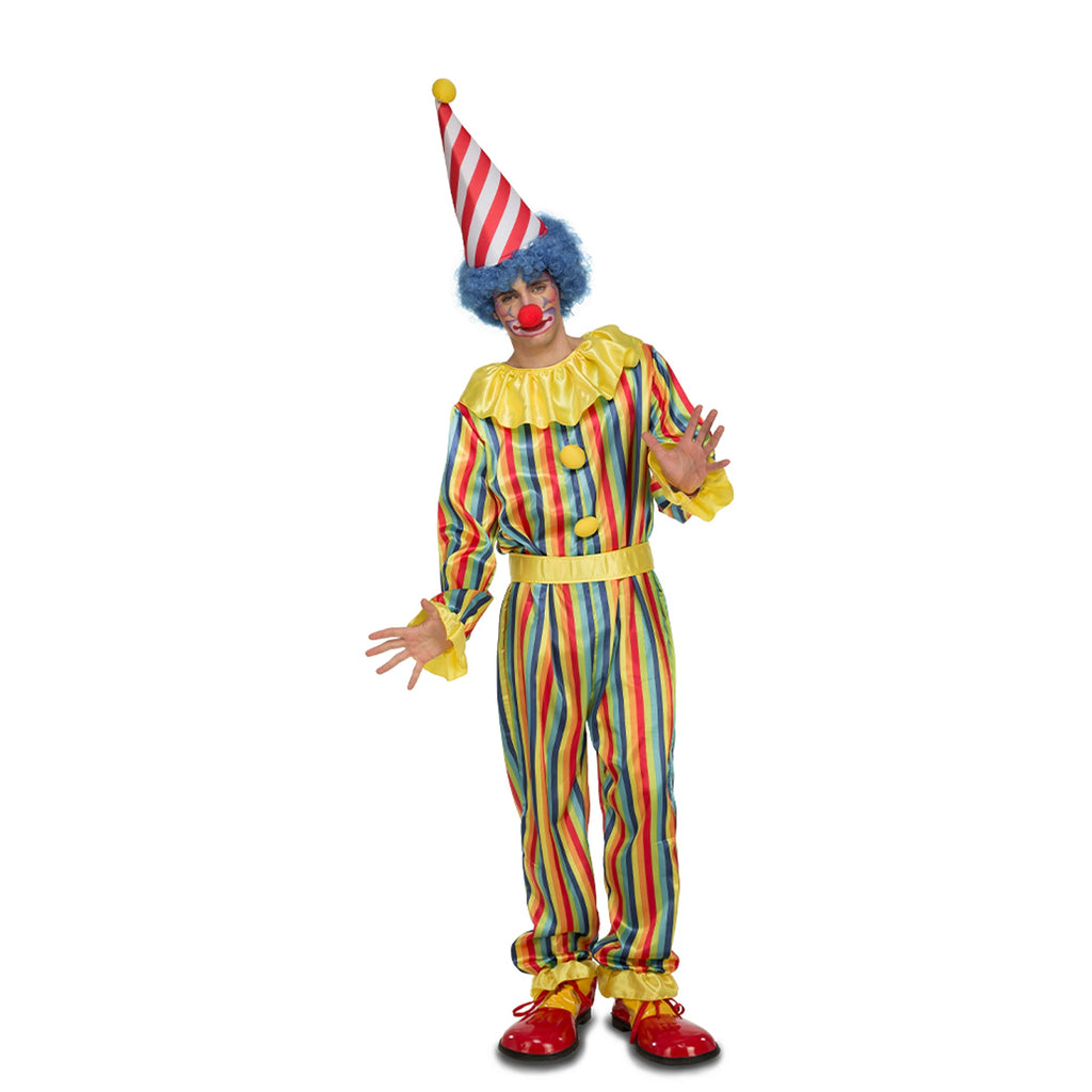 Prank Clown Polka Dot Jumpsuit Adult Costume Medium/Large by HalloweenStore.com