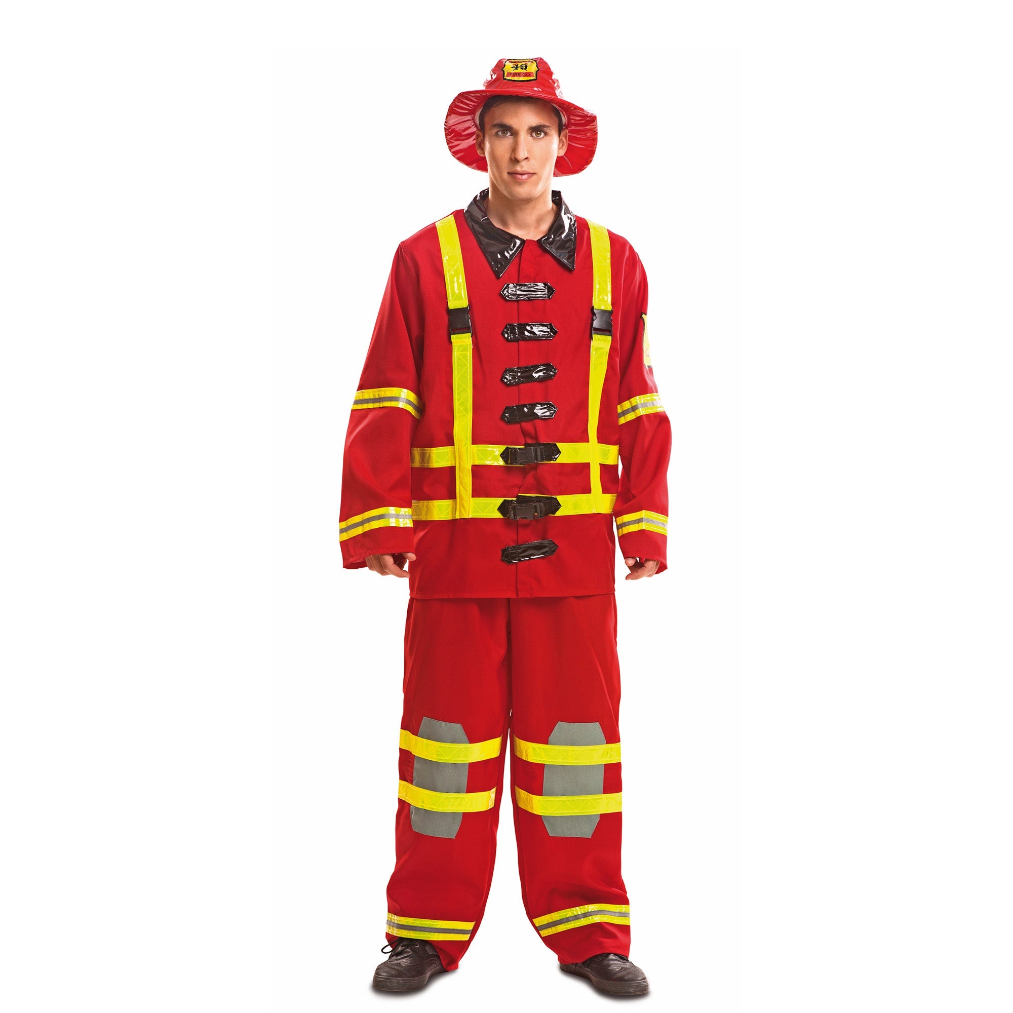 Firefighter Fireman Adult Costume Medium/Large by HalloweenStore.com