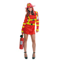 Sexy Firefighter Dress Adult Costume XX-Large by HalloweenStore.com