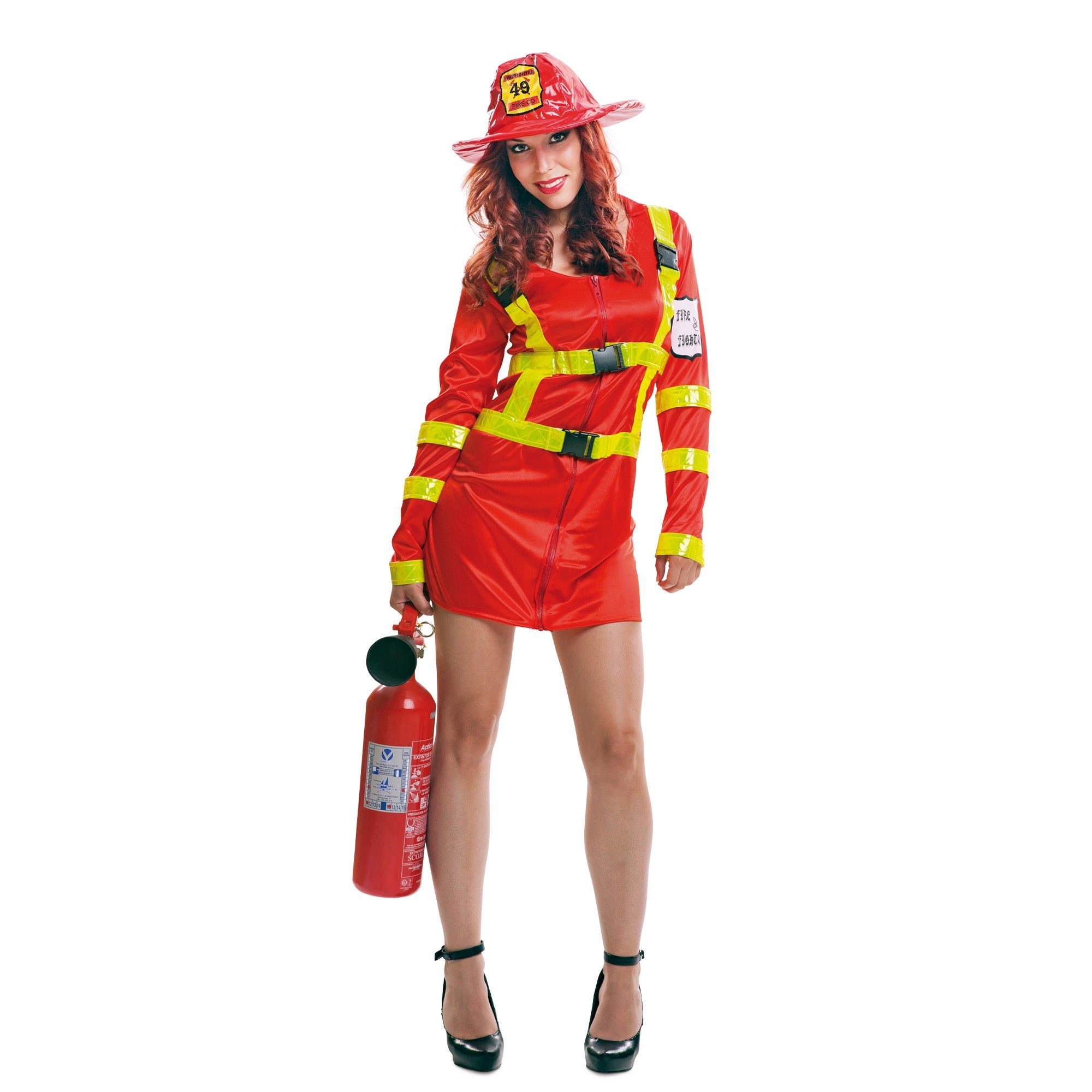 Sexy Firefighter Dress Adult Costume XX-Large by HalloweenStore.com
