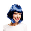 Short Blue Bob Deluxe Wig Halloween Costume Accessory by HalloweenStore.com