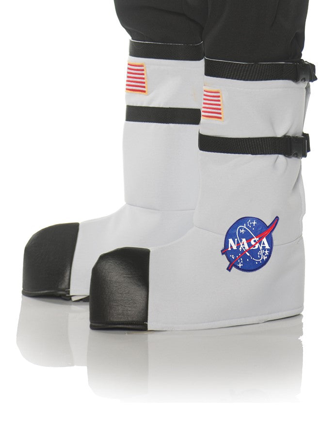 Astronaut Space Boot Tops Shoe Covers White by HalloweenStore.com