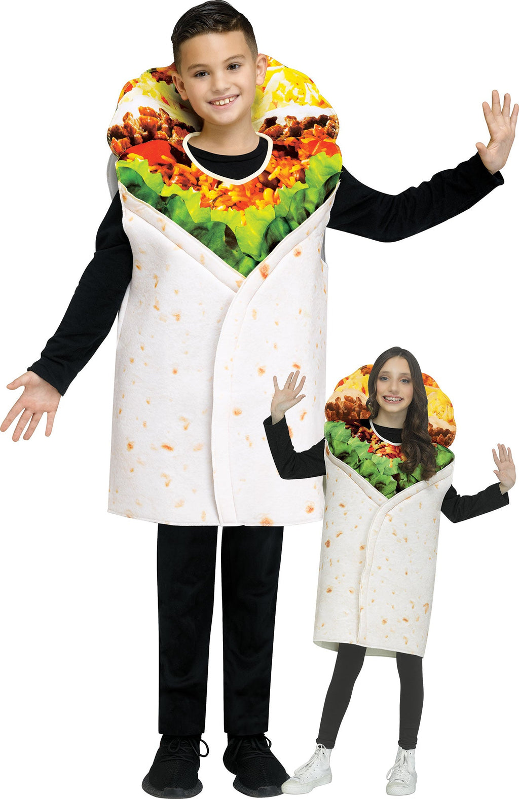Festive Screen Print Burrito Child Mexican Food Costume by HalloweenStore.com