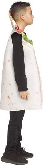 Festive Screen Print Burrito Child Mexican Food Costume by HalloweenStore.com