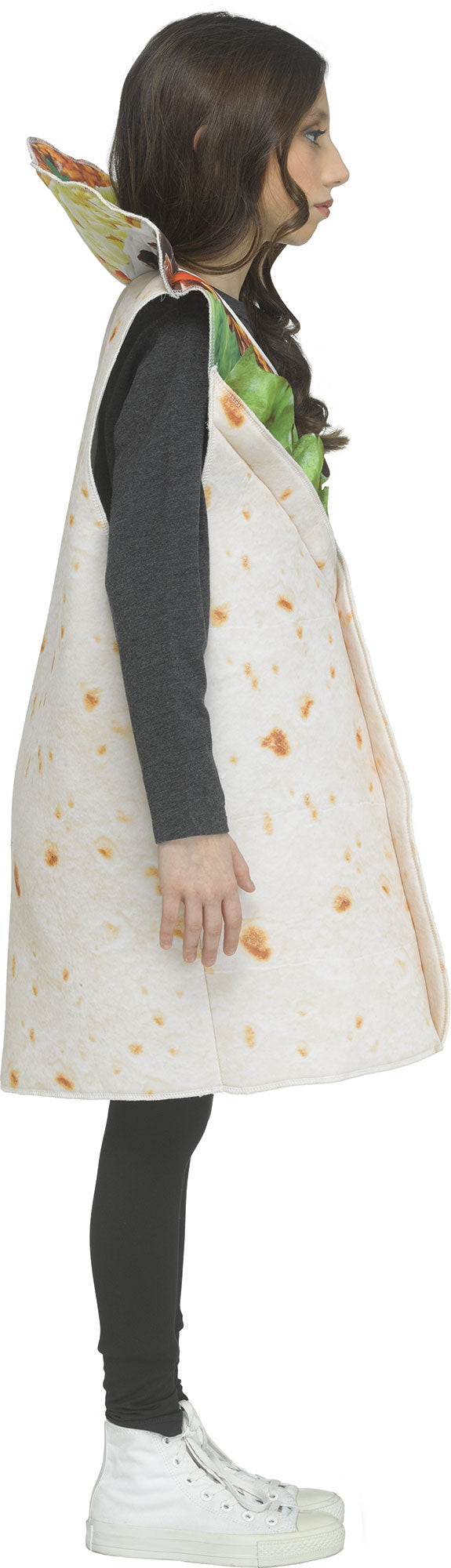 Festive Screen Print Burrito Child Mexican Food Costume by HalloweenStore.com