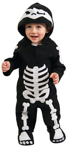 Baby Skeleton Romper Infant Costume Size:1-2 by HalloweenStore.com