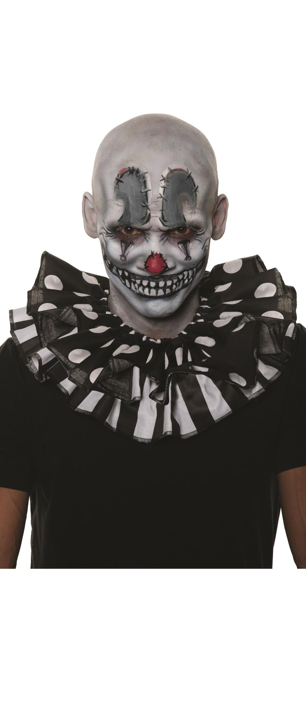 Clown Black and White Collar Jester Adult Accessory by HalloweenStore.com