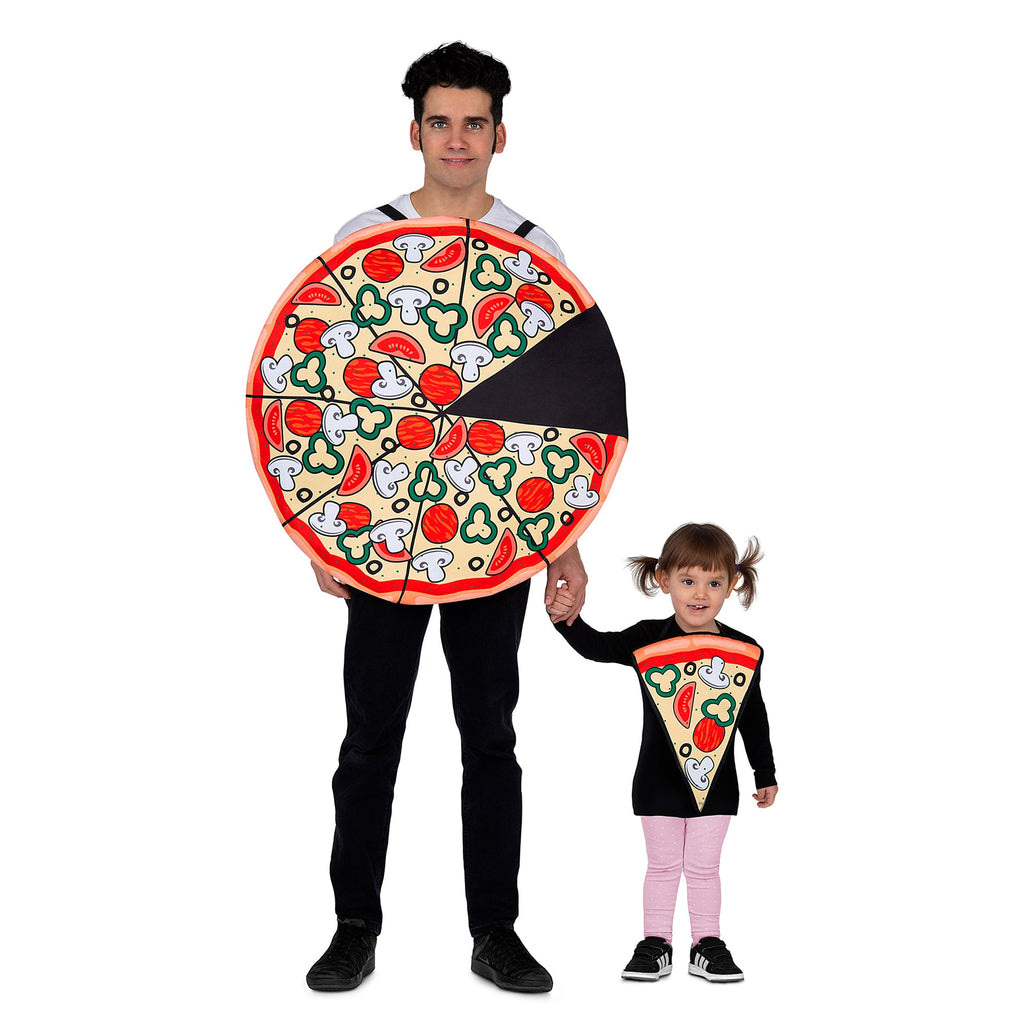 Pizza Party Slice Adult and Child Combo Costume Standard Size by HalloweenStore.com