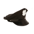 Black Policeman Hat with Badge by HalloweenStore.com