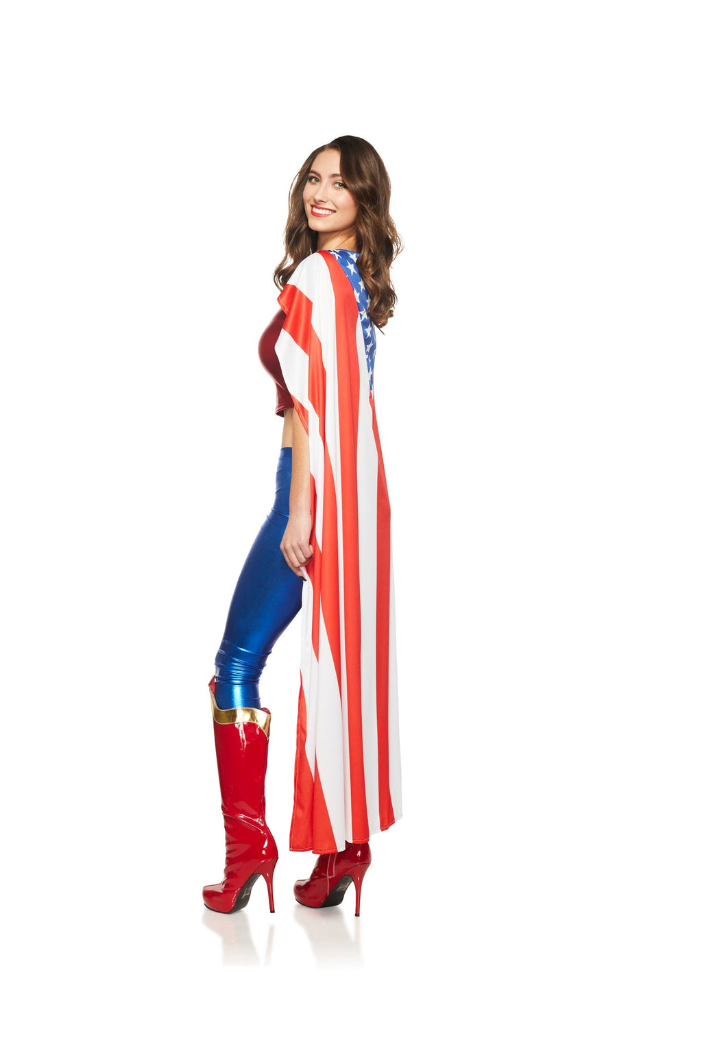 Patriotic American Flag Cape by HalloweenStore.com