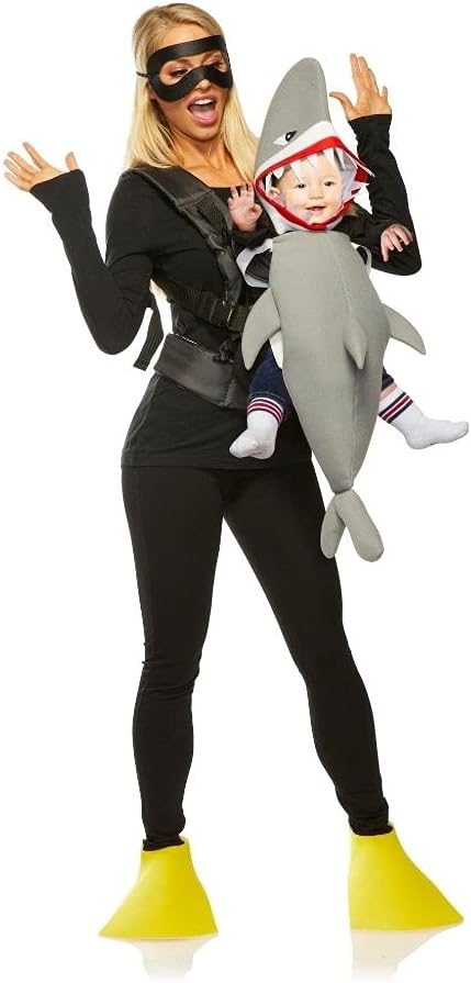 Shark and Scuba Diver Infant and Adult Matching Costume by HalloweenStore.com