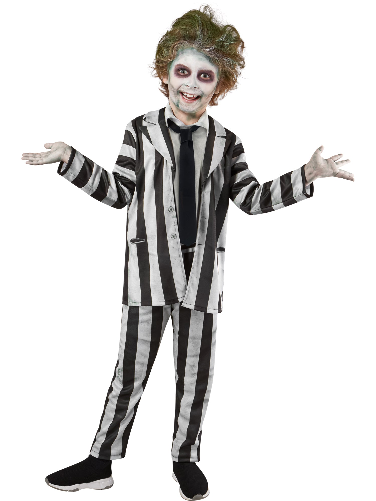 Beetlejuice Suit Kids Costume Size Large 10-12 by HalloweenStore.com