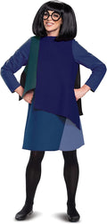 Edna Incredibles Deluxe Costume Dress for Women Medium 8-10 by HalloweenStore.com